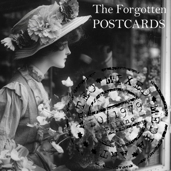 THE FORGOTTEN POSTCARDS - collection of 46 printable vintage postcards