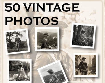 LES PHOTOS OUBLIÉES - collection de 50 photographies vintage imprimables