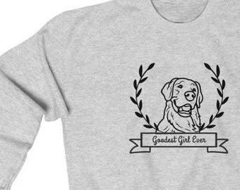 Golden Retriever, Goodest Boy Ever, Unisex Heavy Blend Crewneck Sweatshirt