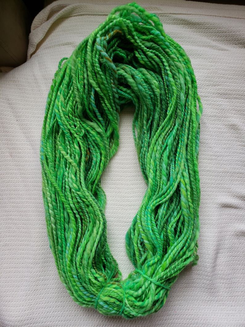 Hand Dyed /& Hand Spun Wool Yarn