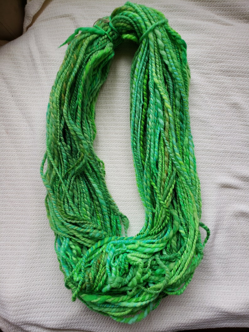 Hand Dyed /& Hand Spun Wool Yarn