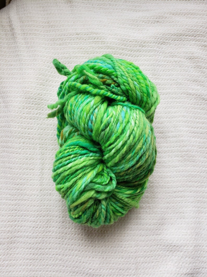 Hand Dyed /& Hand Spun Wool Yarn