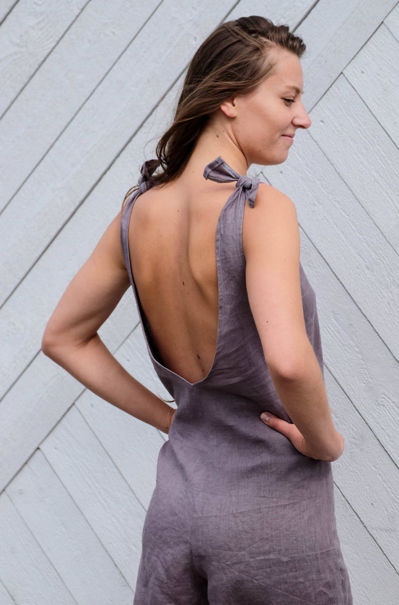 Linen Overalls Women Linen Overalls Shorts Linen Shortalls Etsy