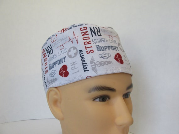 FNYHNYSewing Nurses Care - Surgical Scrub Cap for Short Hair, Scrub Hat, Surgical Hat, Nurse Cap, Doctor Cap, Food Service Hat, or Cap