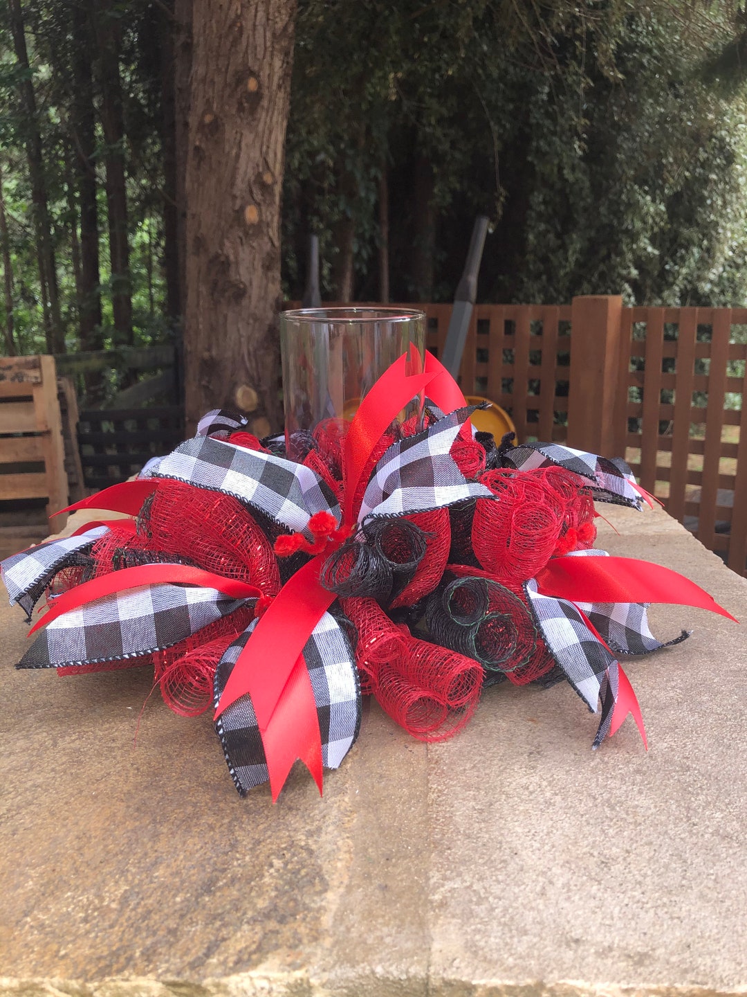 Custom Table Top Country Wreath for Candles or Flowers Any Etsy