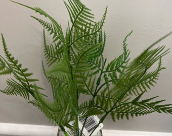 Floral, Faux Greenery, Artificial, 5 Fronds/Bush, Wedding Greenery, 16", 3/pack