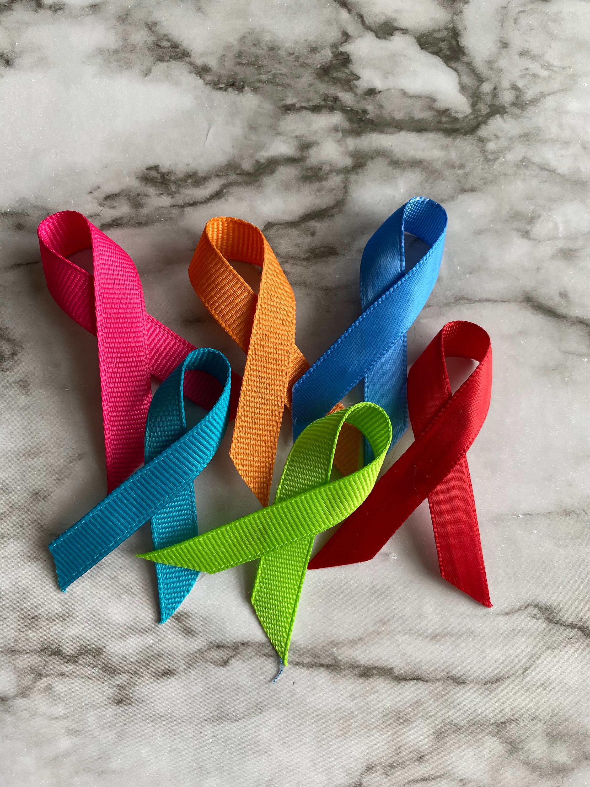 Awareness Ribbon 5/10 pack to show support pin Multiple Colors Etsy