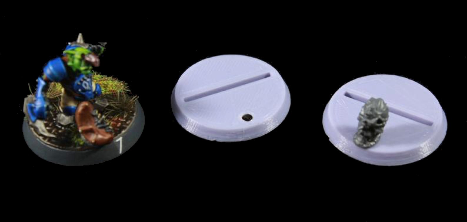 32mm Slotted & Miniature Bases x12 Etsy