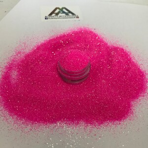 NEON Pink Iridescent FINE GLITTER brillant nail art artisanat mua tech festival