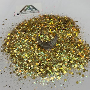 HOLO GOLD MULTI ミックス グリッター フェスティバル フェイス ボディ ヘア ネイルアート K04
