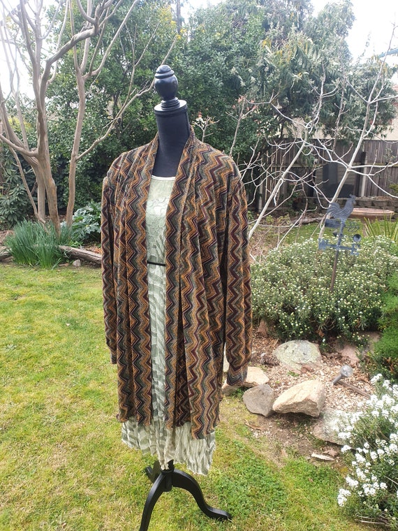 Vintage Psychedelic Zigzag Jacket Circa 80s Size M L - Etsy