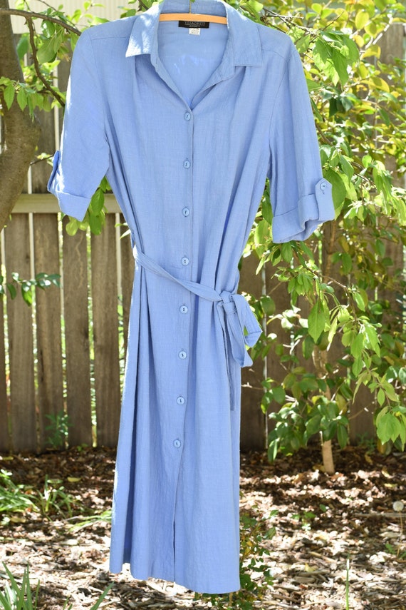 Vintage Cotton Shirt Dress || AU 10