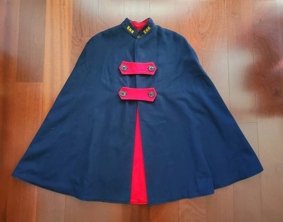 Vintage 1940s Liz Hopkins "S.H.H" Nurses Cape Coat
