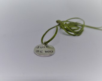Motif Pendant with silk ribbon
