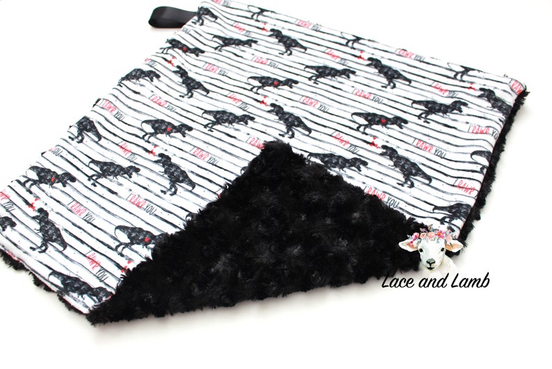 Toddler Bedding Baby Girl Blanket Minky Dinosaur Lovey Boy Dinosaurs New Security Home Living Blankets Throws Toddler Bedding Baby Girl Blanket Minky, Black And White Dinosaur Baby Bedding