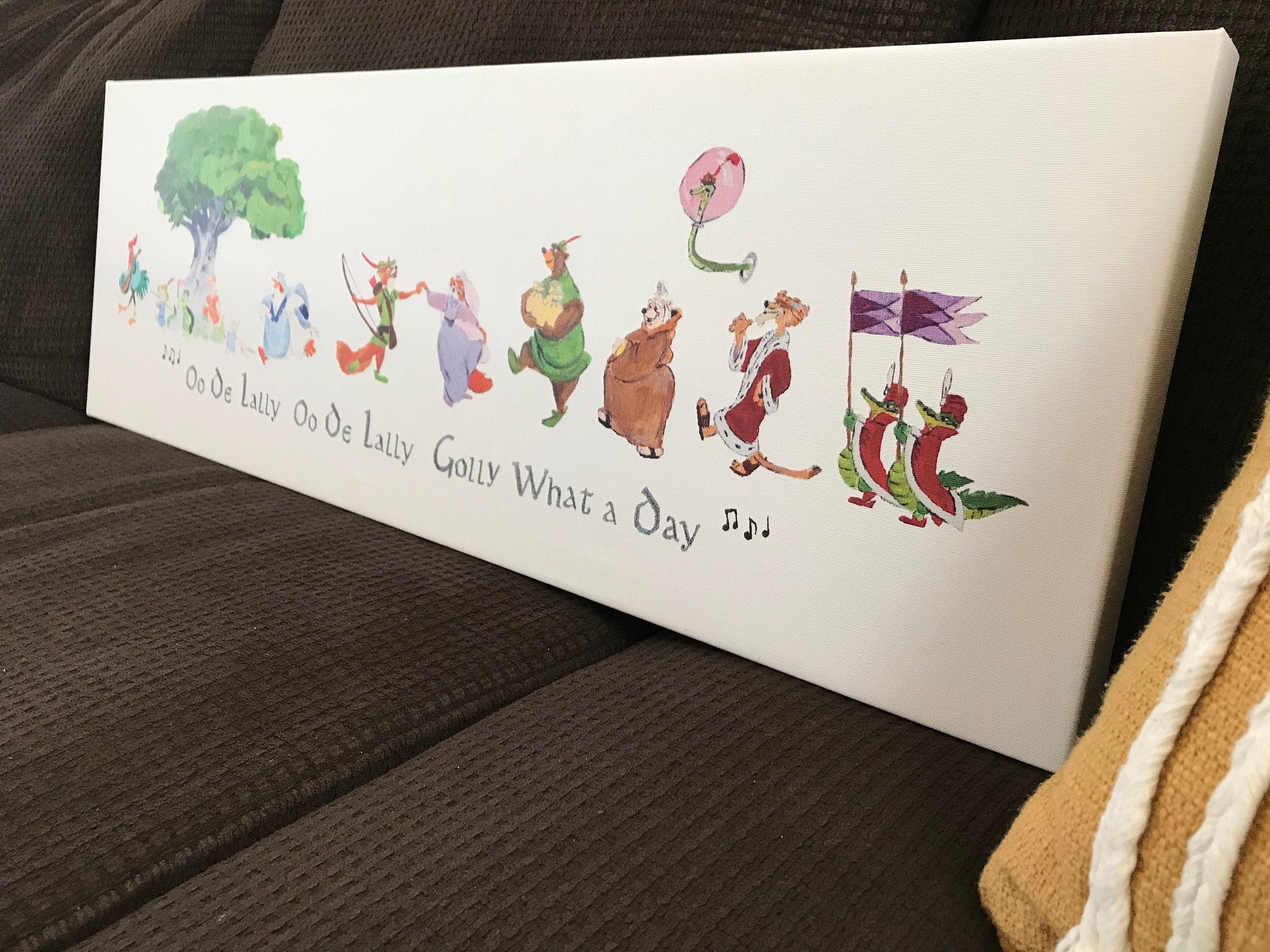 Sherwood March panoramic print on wrapped canvas