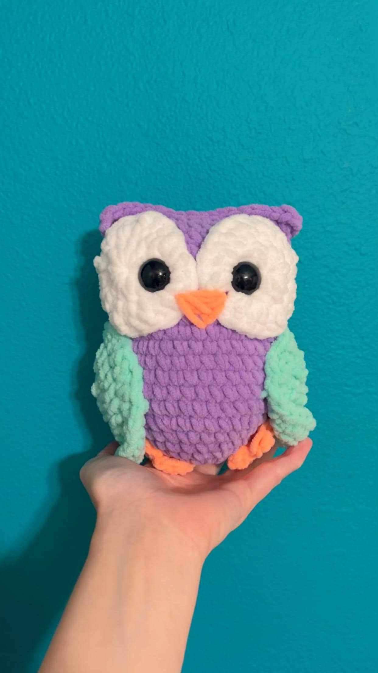 Owl plushie (crocheted/handmade)