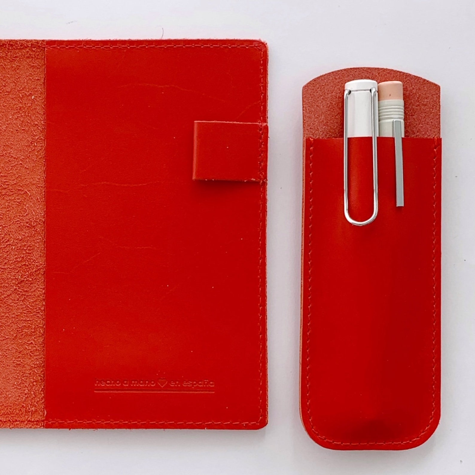 Hobonichi a6 cover leather red Cover for Hobonichi planner Etsy