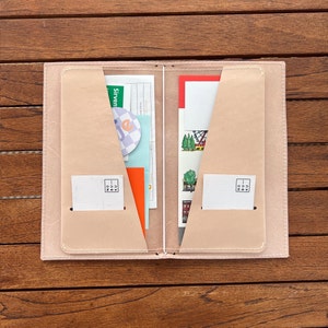 Handmade Leather Travelers Notebook Wallet Insert - Standard TN