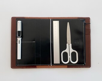 B6 TN wallet leather, B6 Wallet insert, B6 TN cover, B6 notebook insert, travelers notebook, Wallet for the notebook, B6 size insert wallet.