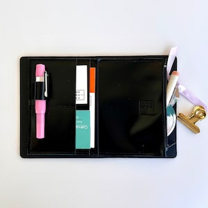 Travelers notebook wallet insert, Travelers pocket notebook insert, Leather Travelers Notebook Insert, Travelers notebook insert.