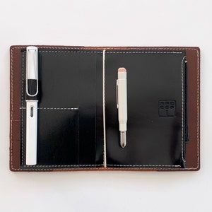 Inserto para libreta Travelers, Inserto para billetera de cuero negro Field Notes, Inserto para billetera Travelers, Inserto con cremallera Field Notes negro, Inserto negro