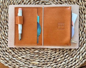 Leder Passport Brieftasche Insert: Traveler&#39;s Notebook TN Organizer