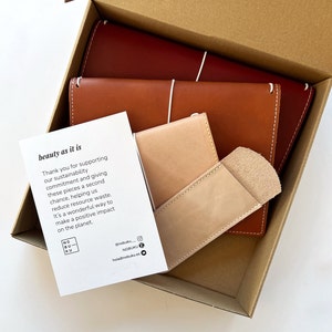 Mystery Leather Traveler’s Notebook Box – TN Style Covers, Leather Inserts & Pouches – Final Sale, Limited Edition Gift for Journalers