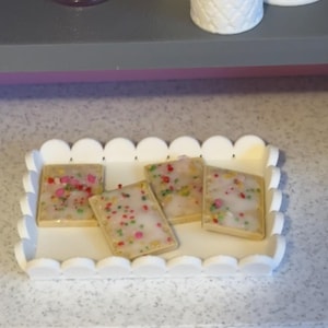 Miniature Pop-Tart Bases | Set of 4 | 1:6 Scale DIY Mini Pastry Blanks for MGA&#39;s Miniverse
