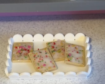Miniature Pop-Tart Bases | Set of 4 | 1:6 Scale DIY Mini Pastry Blanks for MGA's Miniverse