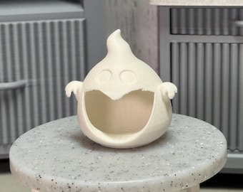 Miniature Ghost Candy Bowl | 1:6 Scale Halloween Decor | Spooky Accessory for MGA's Miniverse