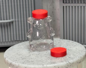 Boba Bear Lids | 1:6 Scale Miniverse Accessory | 3D Printed Lids