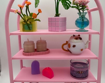 Miniature Arched Shelf | 1:6 Scale Dollhouse Furniture | Miniverse Display Stand
