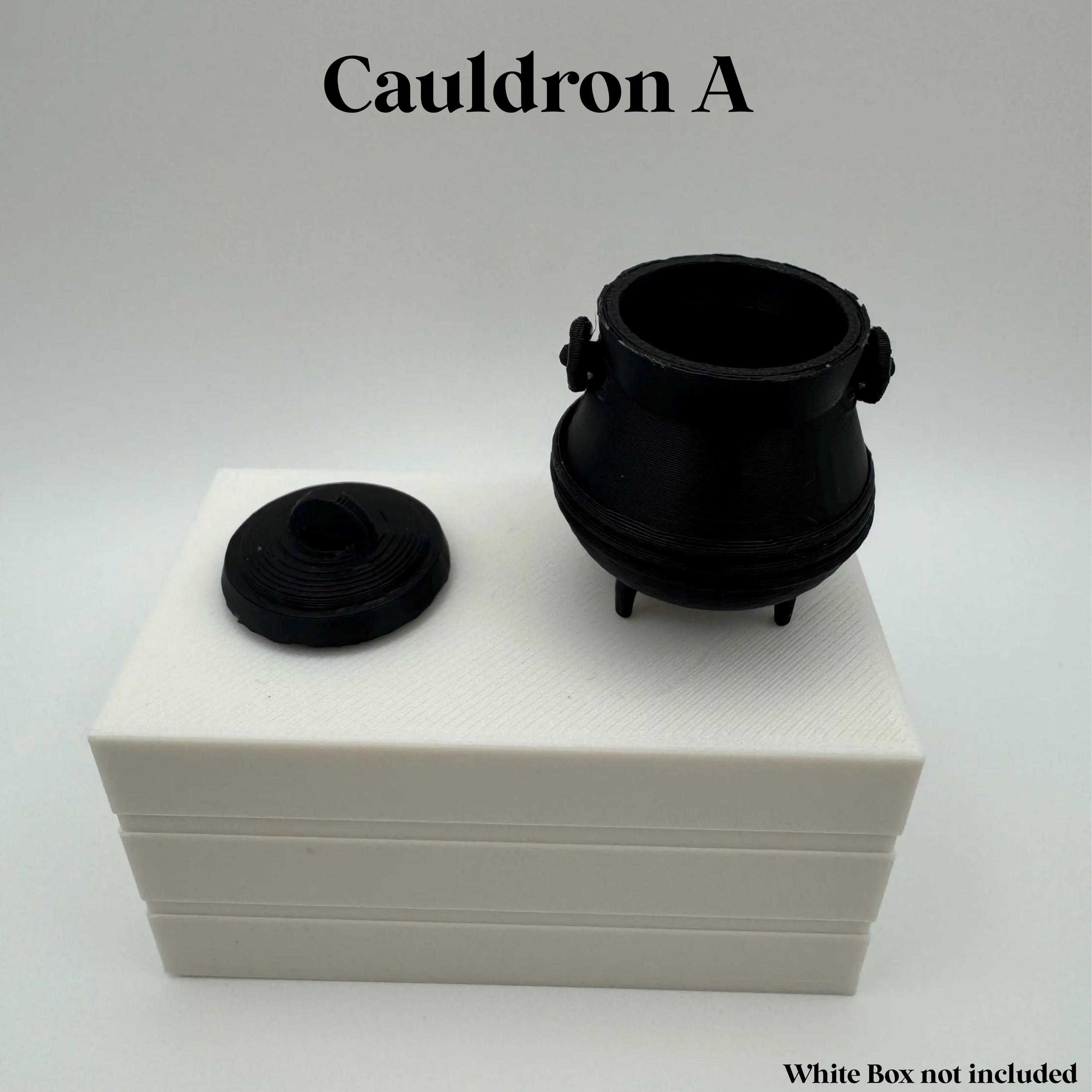 Mini Engine Cauldron Miniature Cauldron | 1:6 Scale Wizard Accessory | 3D Printed Black ...
