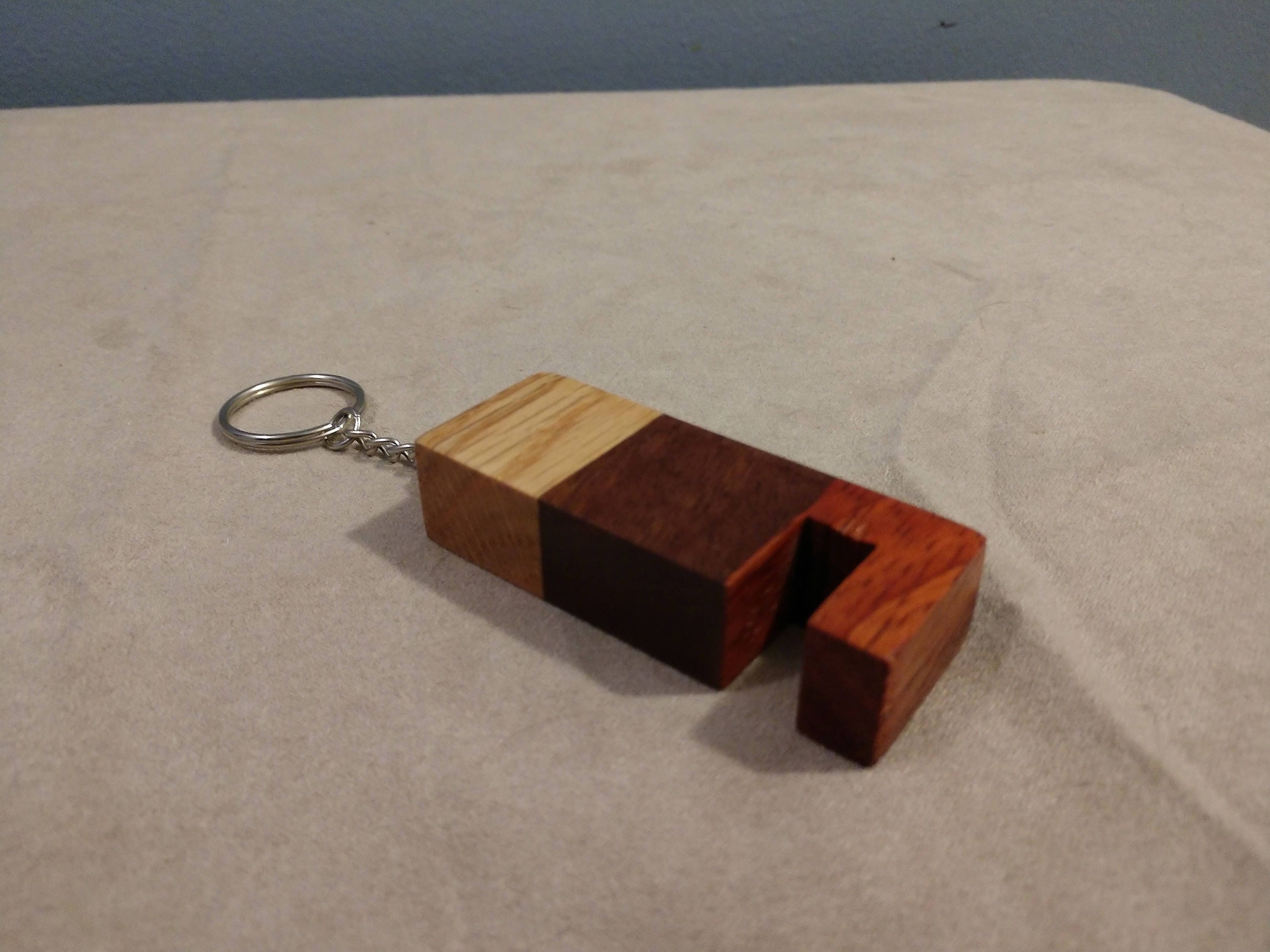 Wood Keychain Cell Phone Stand for iPhone and Android phones Etsy