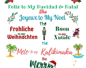 Poster di Natale multilingue