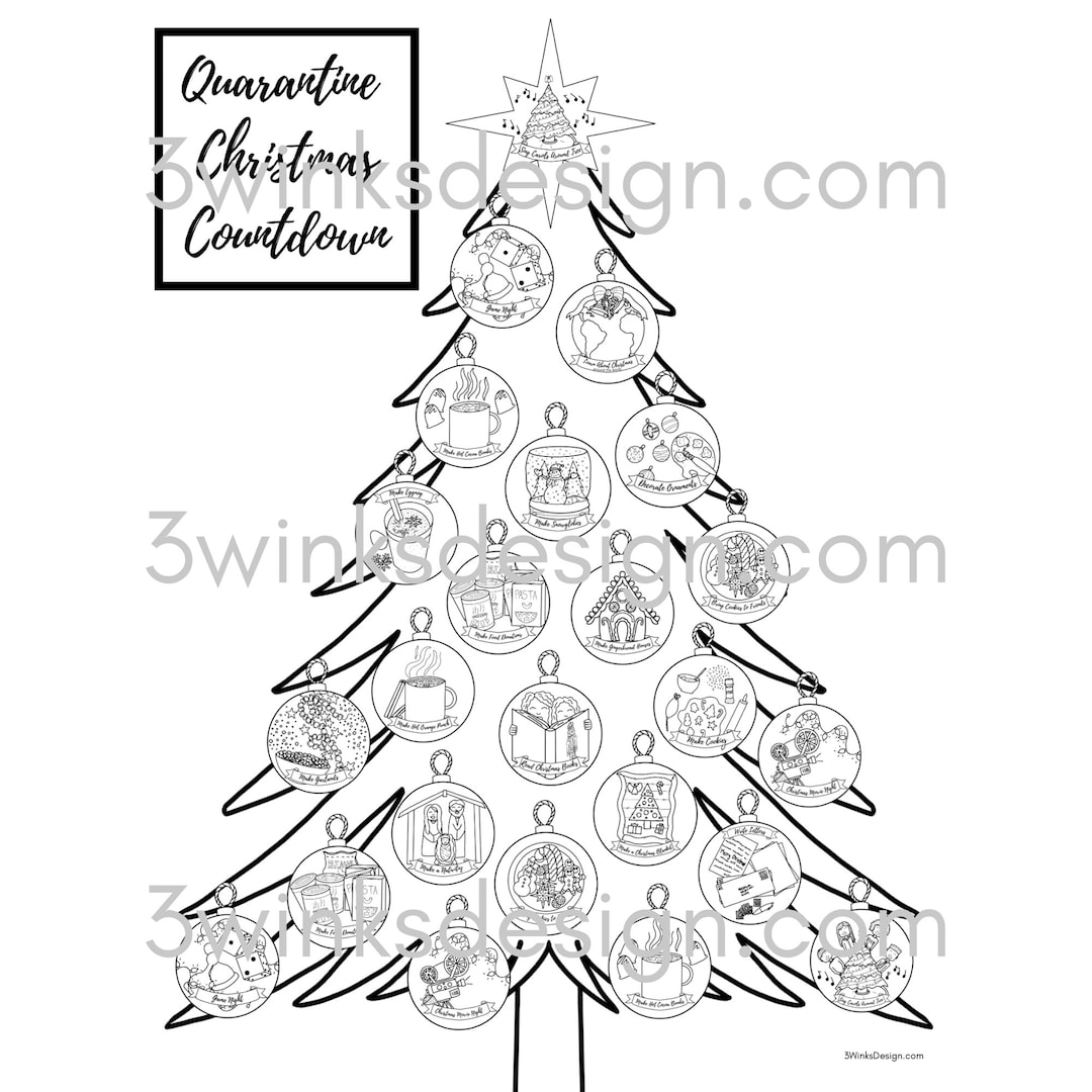 Quarantine Christmas Countdown Advent Calendar Etsy