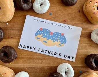 6 Donut Father's Day Cards *Digital Download*