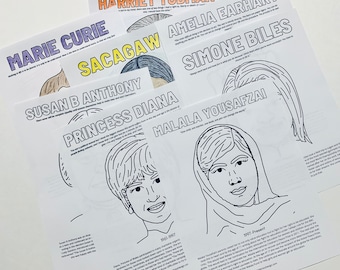 Women's History Coloring Pages