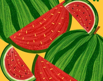 Summer Watermelon Printable Posters