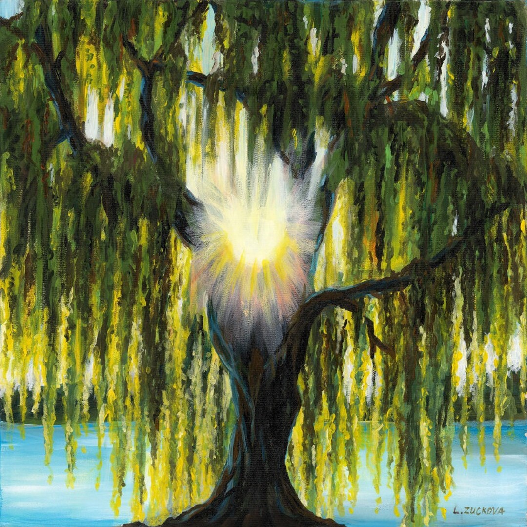 エルテ Erte「Willow Tree」シルクスクリーン 10号大 サイン エルテ Erte「Willow Tree」シルクスクリーン 10号大 サイン