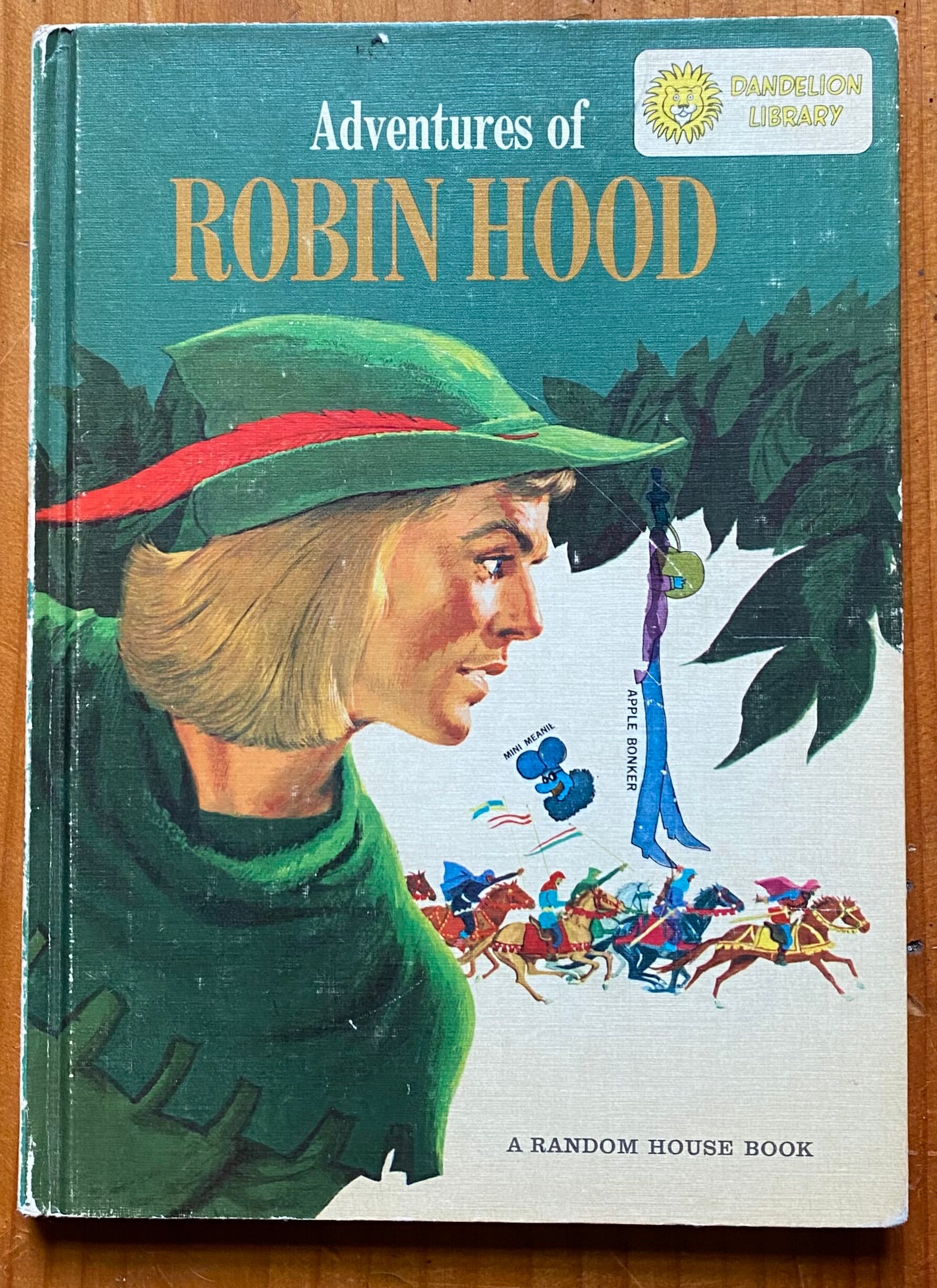 Dandelion Library- Pinocchio and Adventures of Robin Hood, Two-in-One Book, 1960’s vintage children’s book
