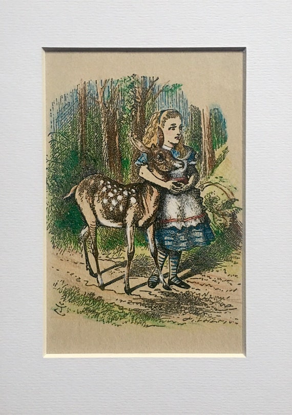 不思議の国のアリス 版画 鏡の国のアリス