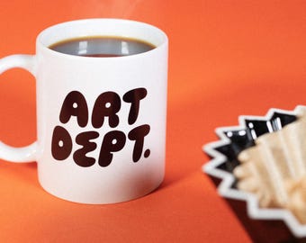 Taza del Departamento de Arte Negro Regalo de Artista Taza de Pintor Taza de Café de Pintor Taza de Artista Regalo Taza de Artista Taza de Dolor Taza de Café de Artista Regalo de Profesor de Arte