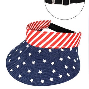 American Flag Straw Hat - Etsy display picture 2
