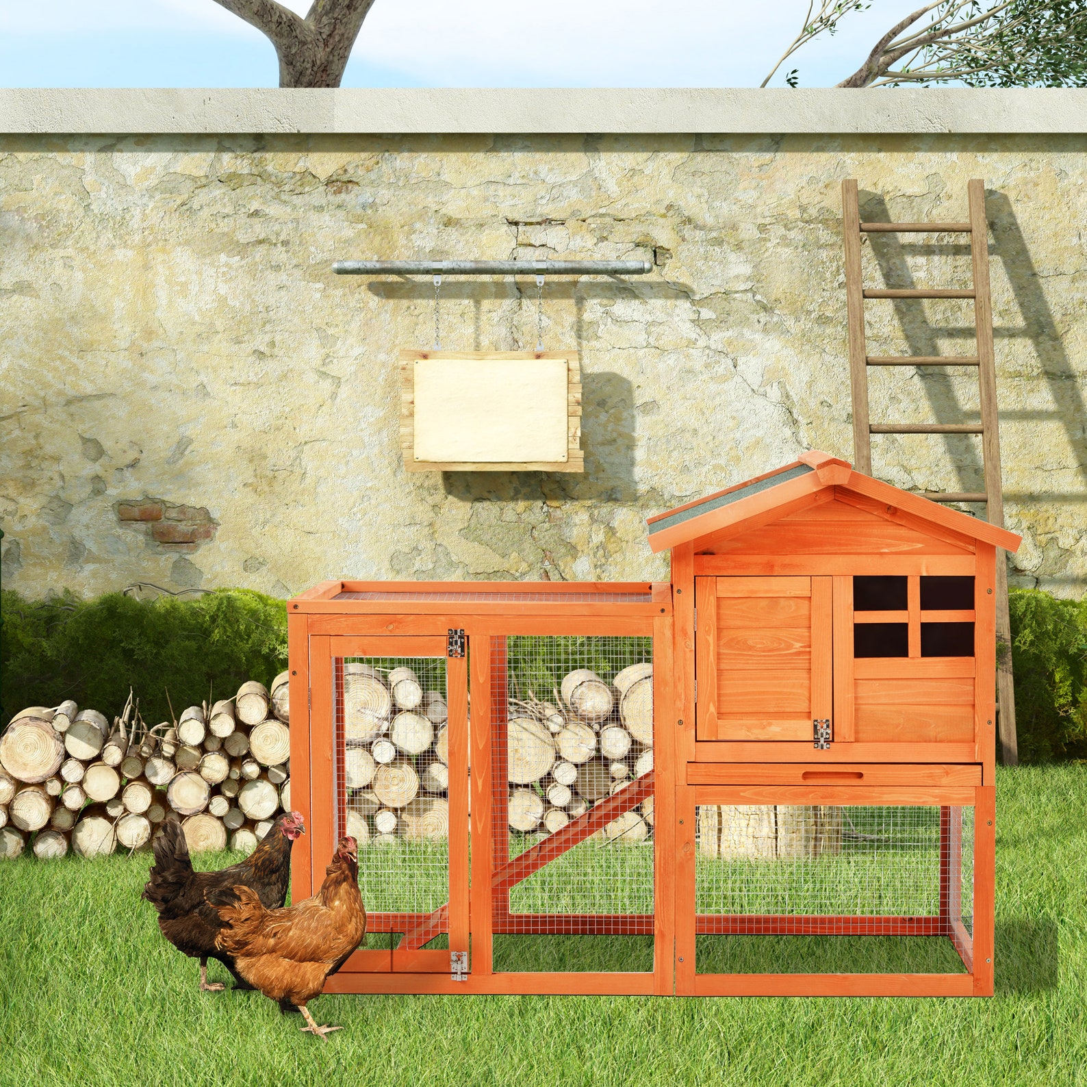 Natural Wood House Pet Supplies Small Animals House Rabbit Etsy