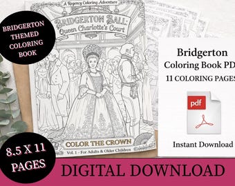 Kleurplaat Bridgerton downloadbare pdf - 11 pagina's