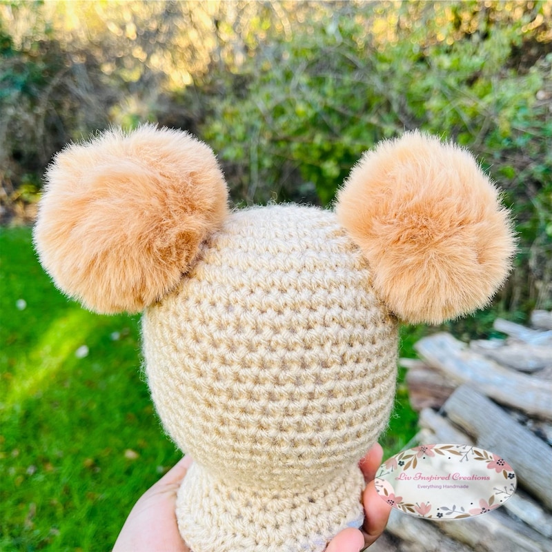 Bimbalo - Girls Fur Pom Headband Cream main image 1