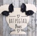 Bat hair bows, faux leather bows 