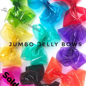 Lazo de pelo de gelatina. arco gigante